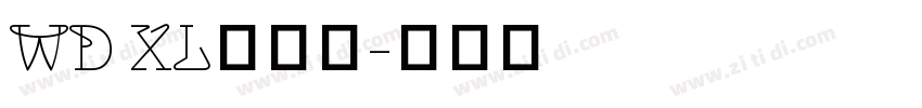 WD XL滑油字字体转换